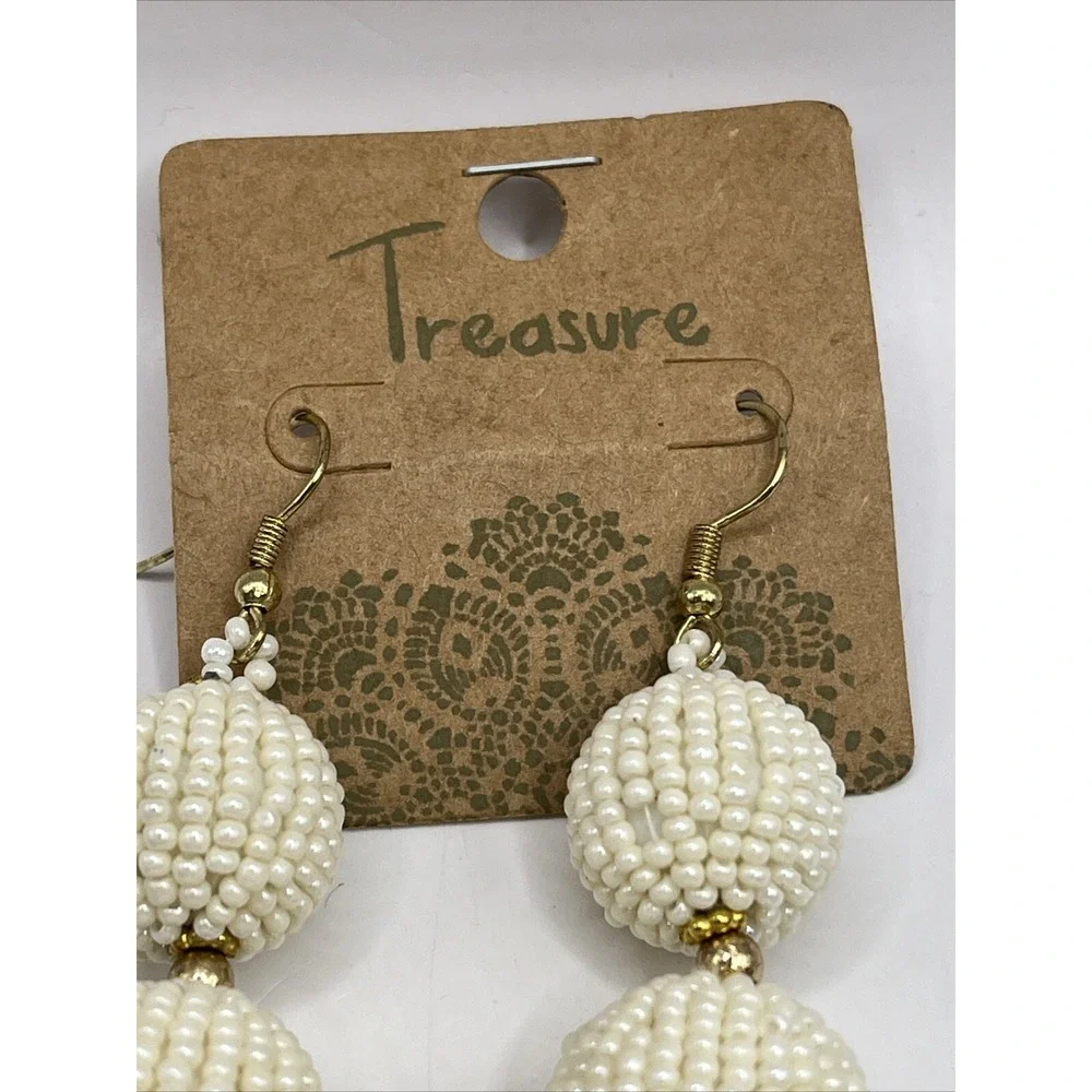 Treasure Beaded‎ Dangle Earrings 3.5